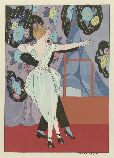 Танцующая пара by Умберто Брунеллески, 1919 - 1920 — digital art print download