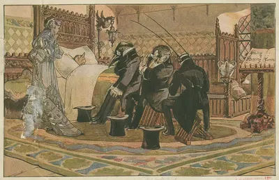 Консультация врачей by Аттилио Муссино, 1925 — digital art print download
