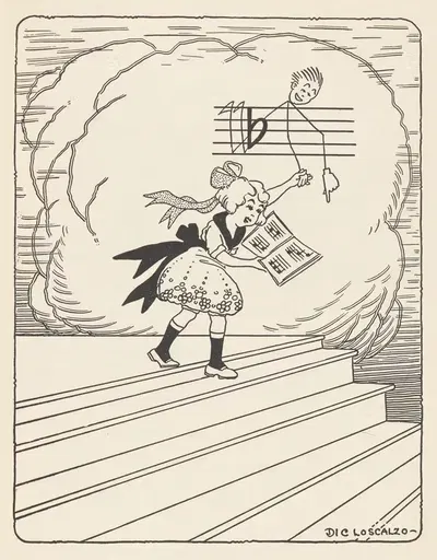 Музыкальные рифмы pl12 by Дик Лоскальцо, 1927 — digital art print download