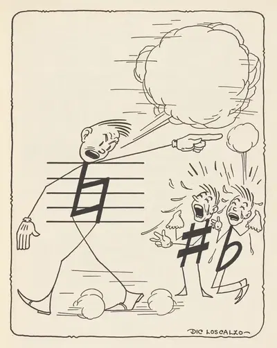 Музыкальные рифмы пл13 by Дик Лоскальцо, 1927 — digital art print download