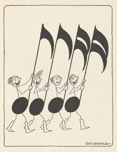 Музыкальные рифмы, пл. 5 by Дик Лоскальцо, 1927 — digital art print download