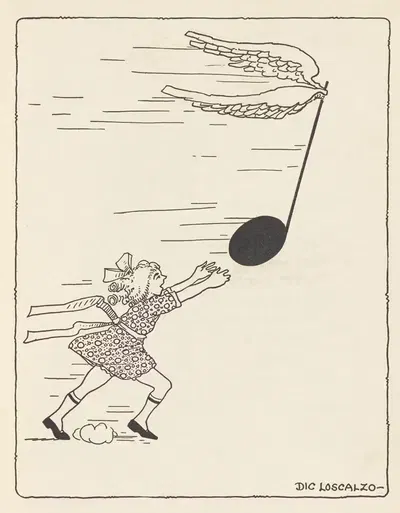 Музыкальные рифмы Пл.7 by Дик Лоскальцо, 1927 — digital art print download
