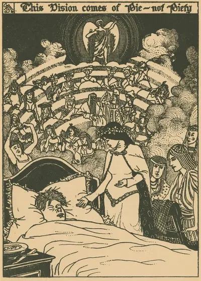 This Vision comes of Pie–not Piety. by Gelett Burgess, 1902 — digital art print download