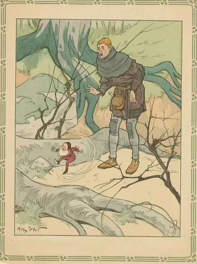 Синие сказки от моей бабушки Пл.4 by Генри Морен, 1912 — digital art print download