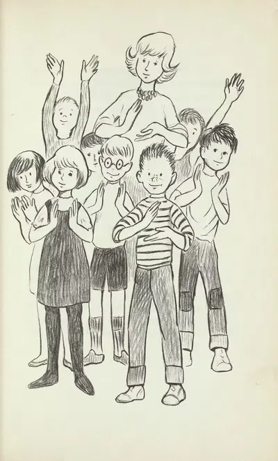 Новый мальчик в школе pl13 by Джоан Балфур Пейн, 1963 — digital art print download