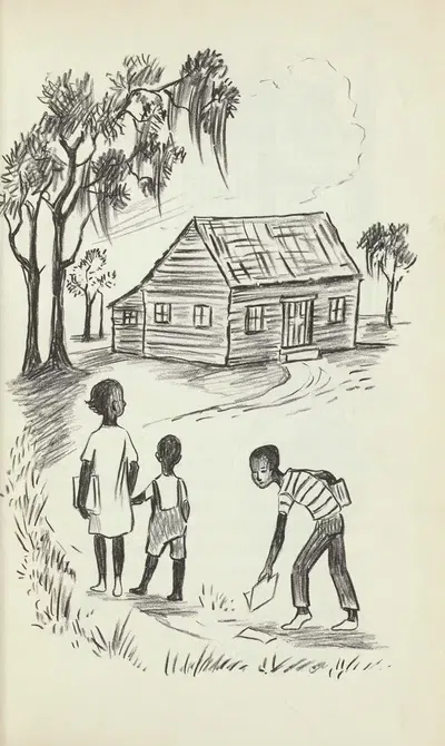 Новый мальчик в школе Pl.4 by Джоан Балфур Пейн, 1963 — digital art print download