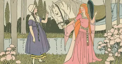 Горничная отказывается принести воду принцессе by Маргарет Эванс Прайс, 1921 — digital art print download