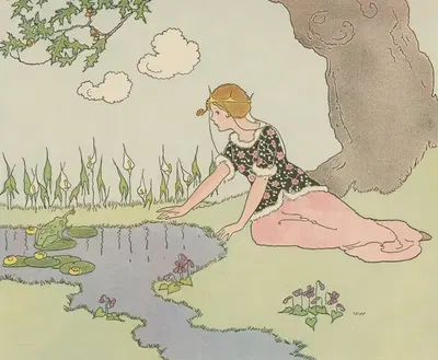 Принцесса-лягушка by Маргарет Эванс Прайс, 1921 — digital art print download