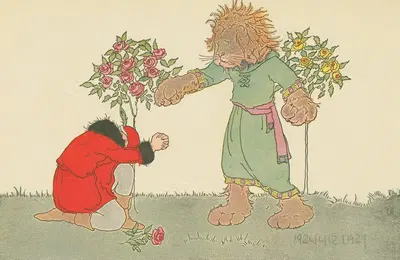 Купец и зверь by Маргарет Эванс Прайс, 1921 — digital art print download