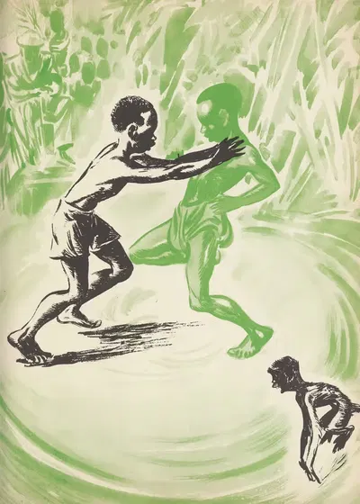 Увлекательное лето Пикена, Пл.6 by Норман Дэвис, 1949 — digital art print download