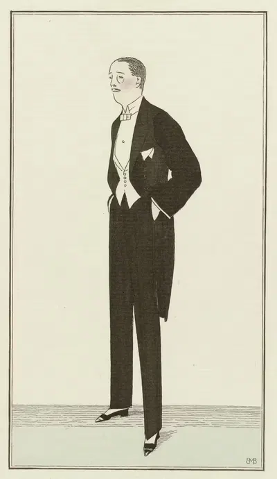 Вечерний наряд by Бернар Буте де Моновель, 1912 — digital art print download