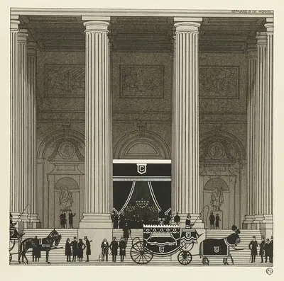 Последняя карета by Бернар Буте де Моновель, 1920 — digital art print download