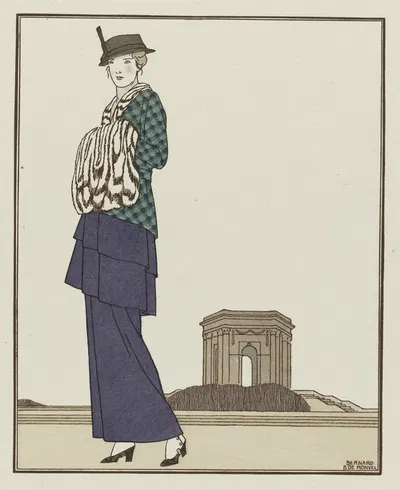 Сад Пейру; Костюм портного Шерюи by Бернар Буте де Моновель, 1914 — digital art print download