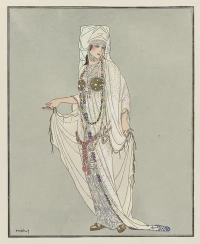 Sophonisbe ; Projet de Costume de Worth pour Mme Bartet by Fabius, 1914 — digital art print download