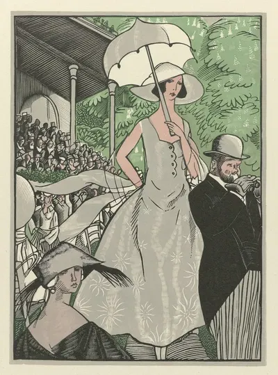 Aux Courses by Fernand Siméon, 1923 — digital art print download