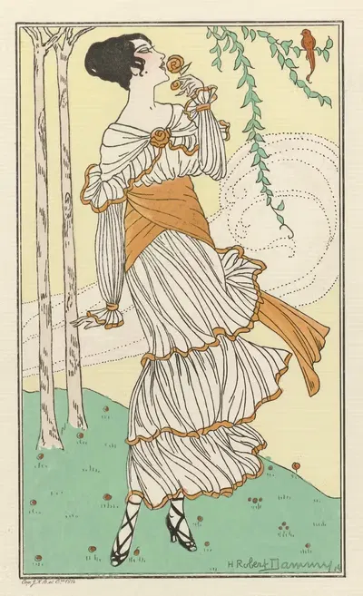 Платье для садовой вечеринки by Х. Роберт Дамми, 1914 — digital art print download