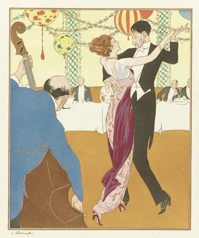 Evening Attire by Ludwik Strimpl, 1914 — digital art print download