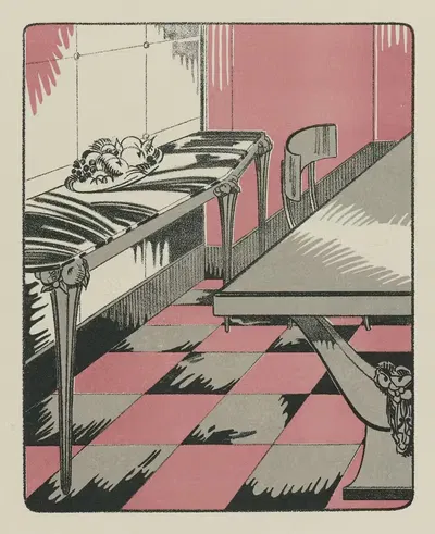 Столовая, апартамент у г-жи П. by МАМ, 1921 — digital art print download