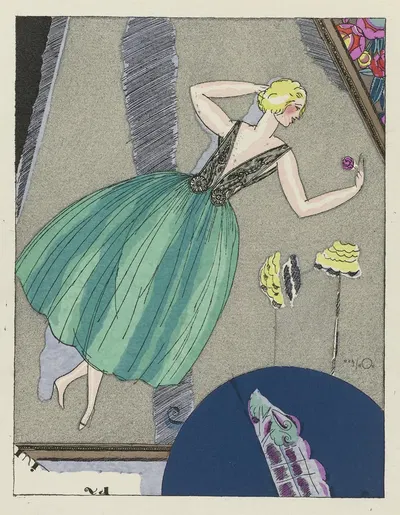 Mirage ; Robe du soir, de Paul Poiret by Mario Simon, 1920 — digital art print download