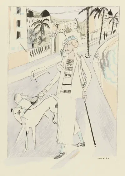 Канны; По Роже Шастелю by Мартен, 1924 — digital art print download