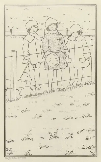 Утренние костюмы by Монограммист МФН, 1914 — digital art print download