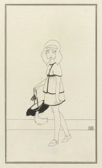 Журнал дам и мод, Парижские костюмы, 1914, № 131 by Рэй, 1914 — digital art print download