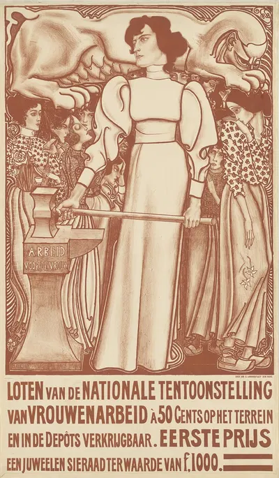 Arbeid voor de vrouw by Jan Toorop, 1898 — digital art print download