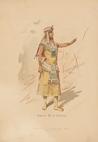 Amasi d' Egitto by Alfredo Edel, 1886 — digital art print download
