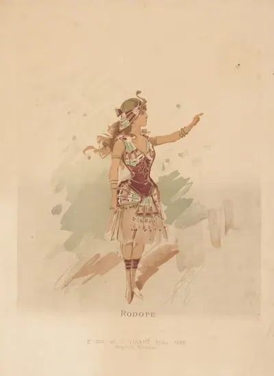 Rodope by Alfredo Edel, 1886 — digital art print download