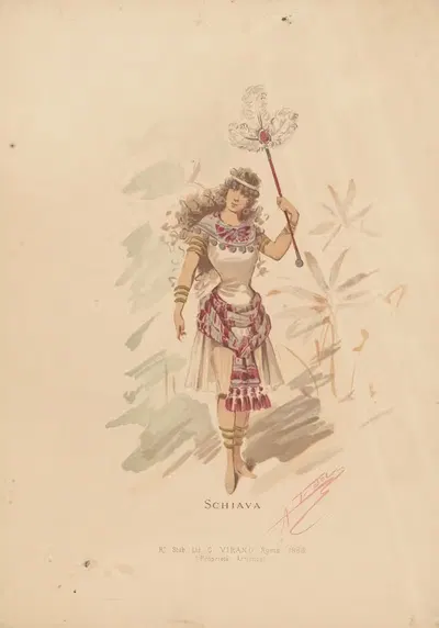 Shiava by Alfredo Edel, 1886 — digital art print download