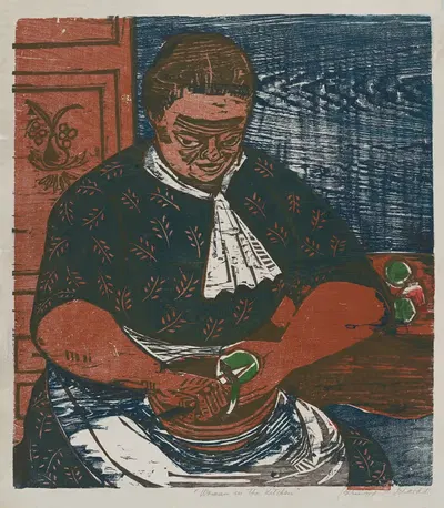 Женщина на кухне by Бернард П. Шардт, 1935 - 1943 — digital art print download