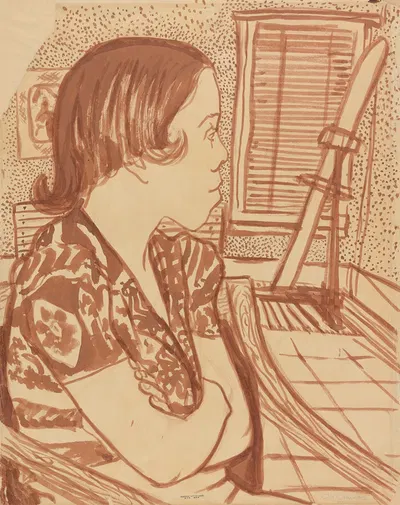 Woman Looking Away by Blanche Grambs, 1935 - 1943 — digital art print download