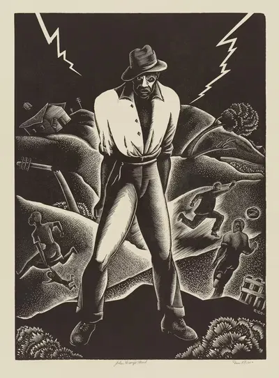 Безумие Джона Генри by Дэн Рико, 1935 - 1943 — digital art print download
