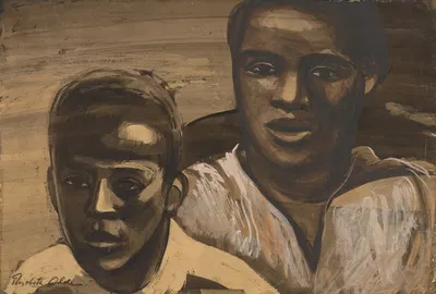 Two Boys by Elizabeth Olds, 1935-1943 — digital art print download
