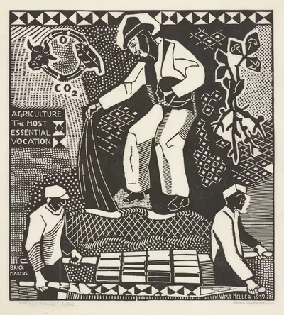 Сельское хозяйство by Хелен Уэст Хеллер, 1939 — digital art print download