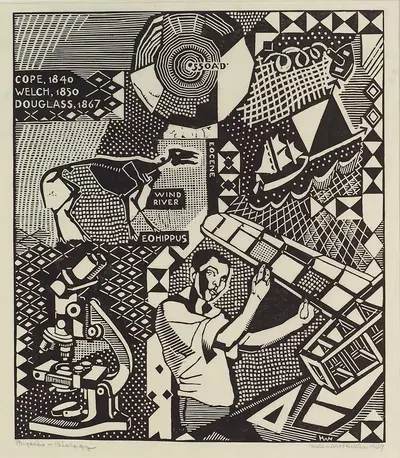 Физика-биология by Хелен Уэст Хеллер, 1925 - 1955 — digital art print download