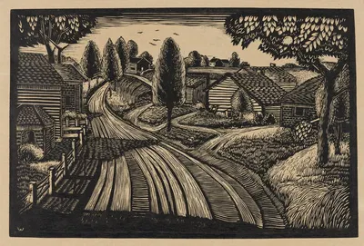 Сельские земли by Джеймс Лесесн Уэллс, 1935-1943 — digital art print download