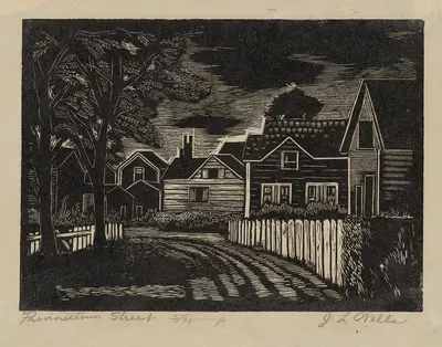 Улица Провинстаун by Джеймс Лесесн Уэллс, 1935-1943 — digital art print download