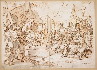 Joseph and His Brethren, Genesis 41 by Lazzaro Baldi — digital art print download