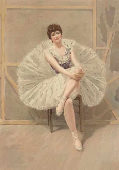 Красавица балета by Юлий Мендес Прайс, 1899 — digital art print download