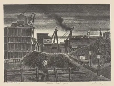 Угольный двор в Гарлеме by Юлий Танцер, 1935 - 1943 — digital art print download