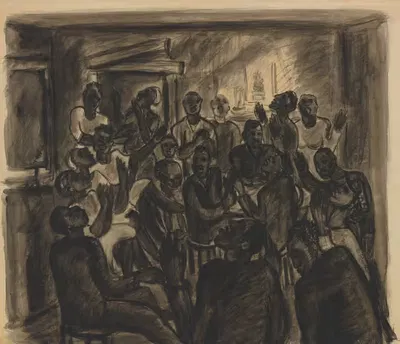 Встреча молящихся by Лилиан Рихтер Рейнольдс, 1935-1943 — digital art print download