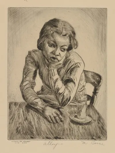 Аллейн by Мортимер Борн, 1935 - 1943 — digital art print download