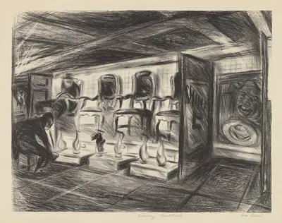 Подземный черный обувщик by Нан Лури, 1935 - 1943 — digital art print download
