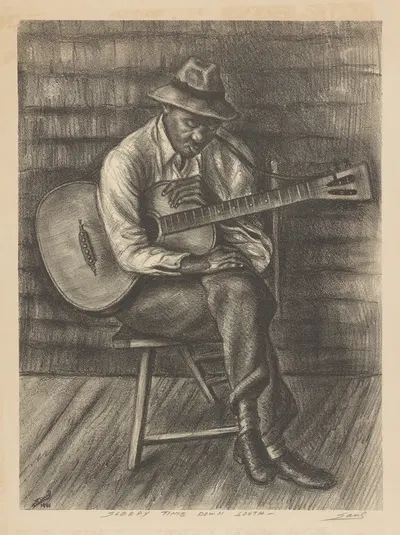 Сонное время на юге by Саул Ковнер, 1941 — digital art print download