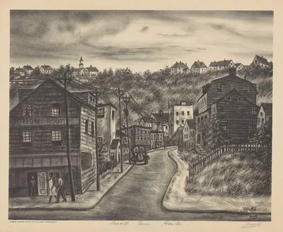 Маленький город Гарлем by Саул Ковнер, 1945 — digital art print download