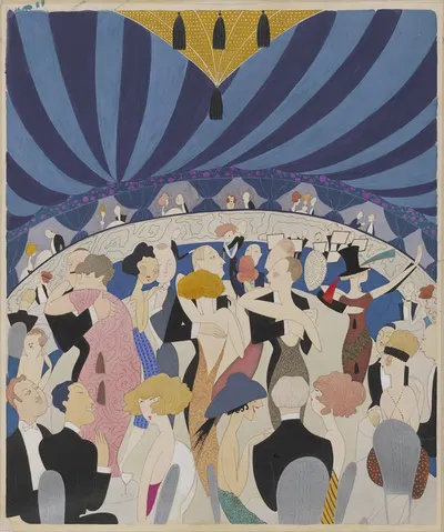 Танцующие пары by Анна Гарриет Фиш, 1921 — digital art print download