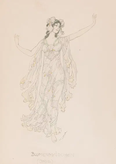 Ирис by Генрих Лефлер, 1914 — digital art print download
