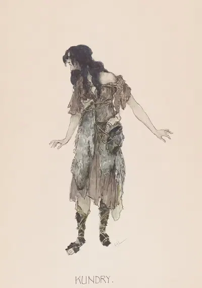 Кундри. by Генрих Лефлер, 1914 — digital art print download