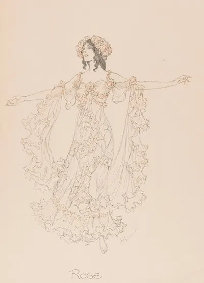 Роза by Генрих Лефлер, 1914 — digital art print download